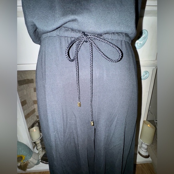 Lauren Ralph Lauren Wide Leg Cropped Stretchy Button Casual Jumpsuit Size S GUC - Picture 5 of 14